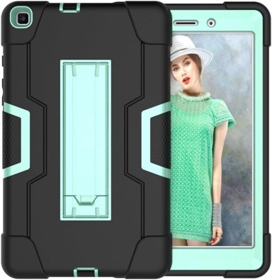 NIKCORP Oklopna maska sa stalkom za Samsung Tab A7 Lite 8,7" trodijelna, crna